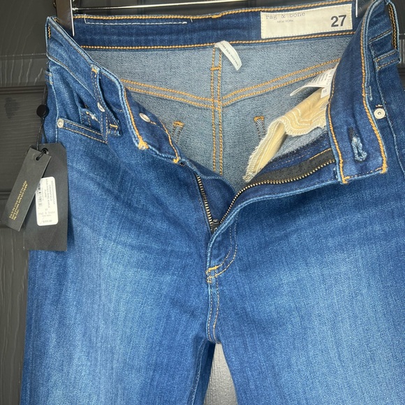 NWT Rag & Bone Nina Jeans High Rise Ankle Flair - Picture 2 of 12